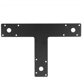 2 Pcs T Tie Plate Connector Post to Beam Brackets, Width 2"(50mm), Flat Mending Plate for Wooden House, Furniture, 3.8mm Thickness