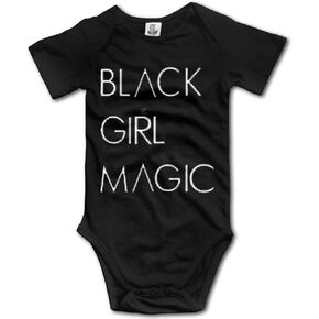 Black Girl Magic Cute Infant Toddler Rompers Newborn Baby Bodysuit Short Sleeve