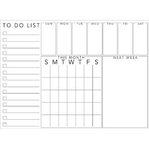 Wall Pops WallPops WPE3178 Get Organized Message Board, White & Off-White