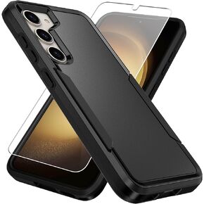 for Samsung Galaxy S23 Case,Galaxy S23 Case with Screen Protector [Military Grade Drop Tested] Heavy-Duty Tough Rugged Shockproof Protective Case for Samsung S23 6.1", Black
