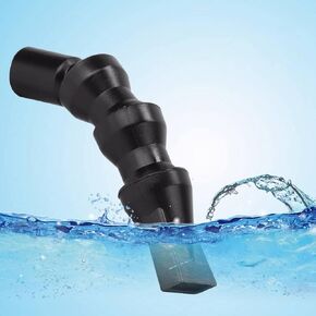 Flexible Aquarium Duck Flat Nozzle, 360°Fish Tank Rotating Water Outlet Aquarium Outflow End Plumbing Fitting(Big Duck Nozzle)