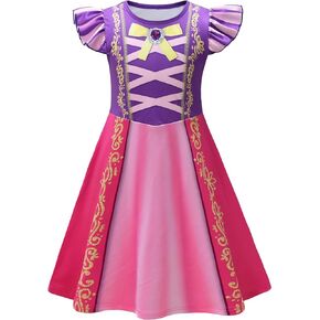 Girls Princess Costume Birthday Party Dress Halloween Cosplay Outfits