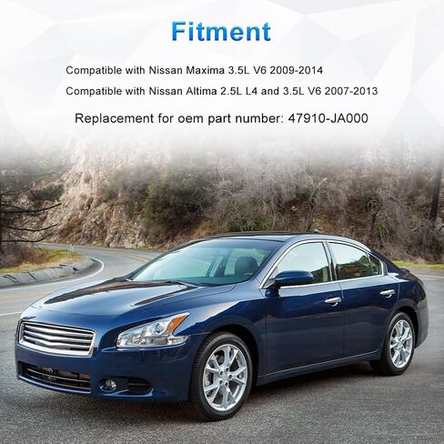 2 قطعة مستشعر سرعة عجلة ABS متوافق مع Nissan Maxima 3.5L V6 2009 2010 2011 2012 2013 2014، Nissan Altima 2.5L L4 و3.5L V6 2007 إلى 2013، مستشعر ABS الأمامي، بديل لـ 47910-JA000 in Kuwait