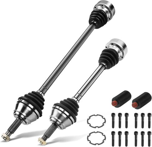 مجموعة عمود المحور A-Premium CV متوافقة مع Volkswagen Cabriolet 1985-1993، Scirocco 1985-1988، L4 1.8L، جانب الركاب الأيمن الأمامي، استبدال # 191407272AQ in Saudi Arabia