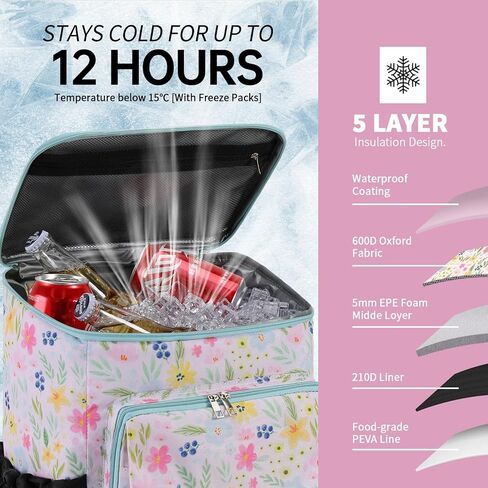 DYSHAYEN Cooler Backpack, 30 Cans in Kuwait