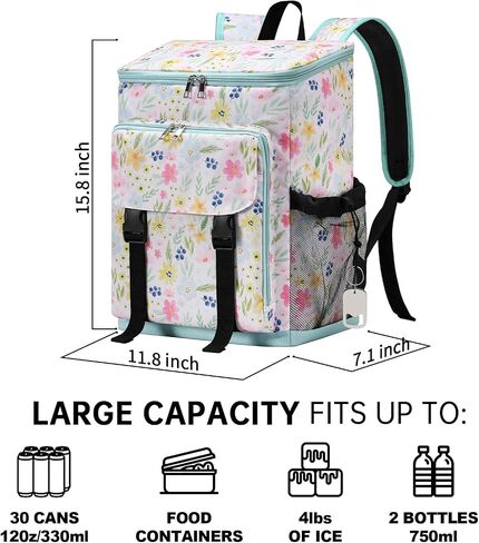 DYSHAYEN Cooler Backpack, 30 Cans in Kuwait