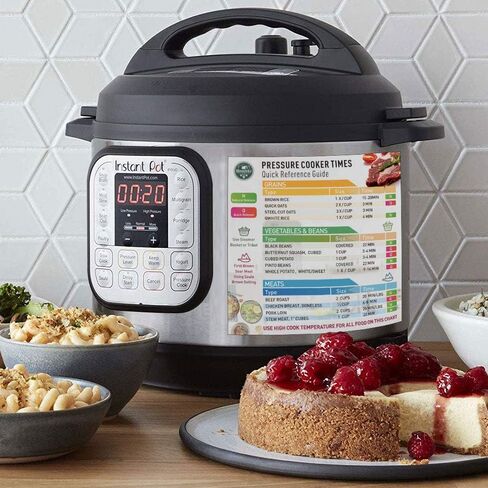 Instant Pot Cheat Sheet Magnet Set - Pressure Cooker Accessories (Large Font) Electric Pressure Cooker Times Cookbook - Instant Pot Accessories Compatible with 3,5,6,8 QT Electric Pressure Cookers in Saudi Arabia