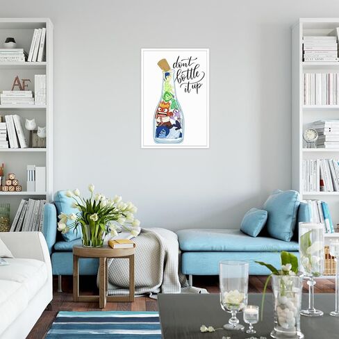 TRLZHOA Have A Cup Of Positivi-Tea Posters Therapy Self Affirmation Mental Health Art Teen Kid Self-Talk Counsellor Therapist Gift Drink Prints For Home Bedroom Dorm Office Wall Decor 12x16in Framed in Saudi Arabia