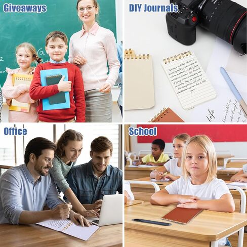 EOOUT 12 Pack Pocket Notebooks, Small 3x5 Spiral Notepads With Lined Pages 60 Sheet Mini Pads for Home Office and School Accessories in Saudi Arabia