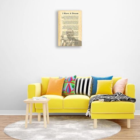 I Have A Dream Wall Art Speech Posters Framed I Have A Dream Quotes Wall Art Canvas Inspirational Pictures Prints Framed (16x24 inch) in Kuwait