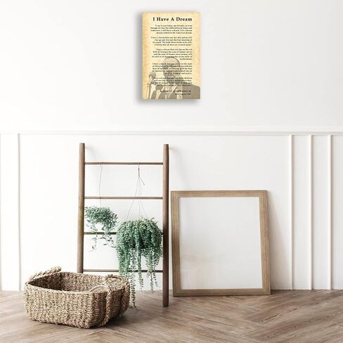 I Have A Dream Wall Art Speech Posters Framed I Have A Dream Quotes Wall Art Canvas Inspirational Pictures Prints Framed (16x24 inch) in Kuwait