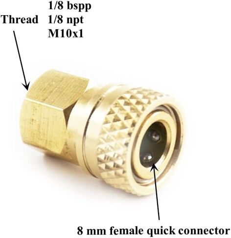 العالمي Hpa ملء الحلمة عدة M10x1 الموضوع ل مسدس هواء تشارنج فوستر الإناث سريعة قطع ارتفاع ضغط محول القابس in Kuwait