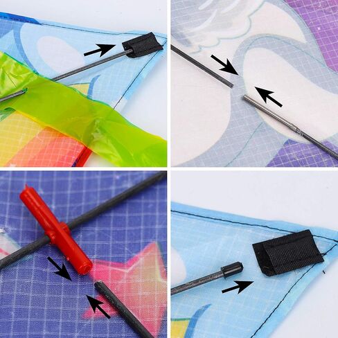 BHD Kids Unicorn Kites Easy to Fly for Boys and Girls with 330 FT String Beach Outdoor Games in Kuwait