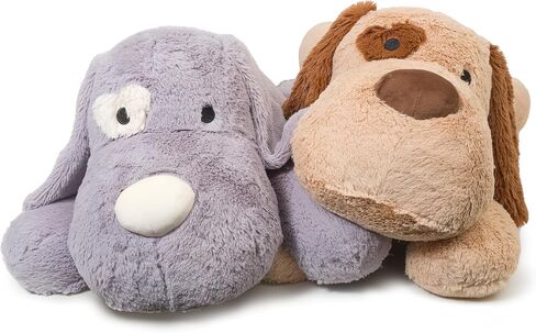 Weighted Stuffed Animals, (25in 4.5lb Dog) Cute Large Stuffed Animal, Huggable Weighted Stuffed Animal, Anytime Gifts for Kids or Adults, Can Be Used As Pillow (Brown) (Brown) in Saudi Arabia