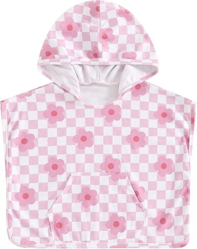Kids Swim Cover up Girls Boys Waffle Towel Poncho Swimsuit Coverups for Beach, Pool, Bath in Saudi Arabia