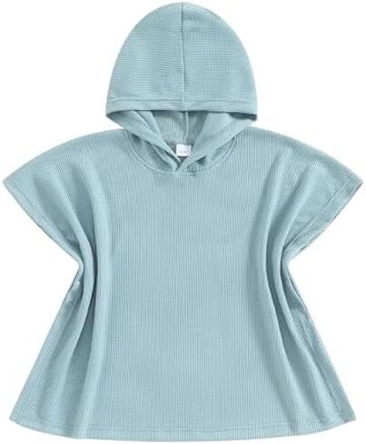 Kids Swim Cover up Girls Boys Waffle Towel Poncho Swimsuit Coverups for Beach, Pool, Bath in Saudi Arabia