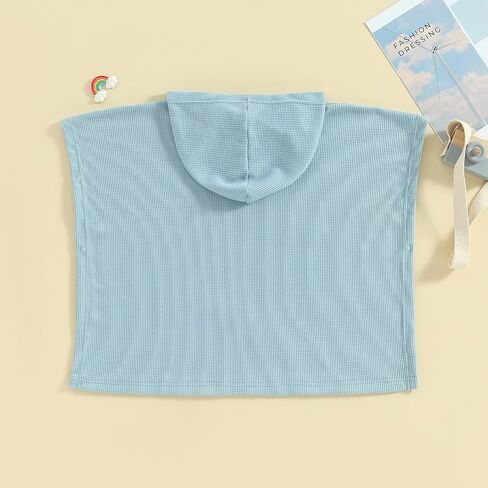 Kids Swim Cover up Girls Boys Waffle Towel Poncho Swimsuit Coverups for Beach, Pool, Bath in Saudi Arabia