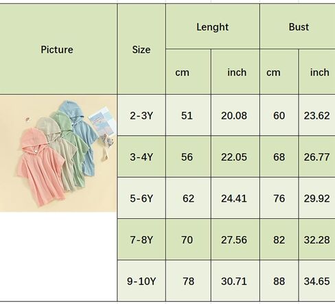 Kids Swim Cover up Girls Boys Waffle Towel Poncho Swimsuit Coverups for Beach, Pool, Bath in Saudi Arabia