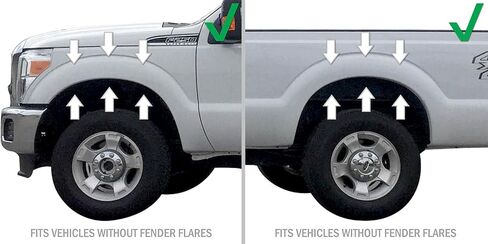 Red Hound Auto Heavy Duty Molded Mud Flaps Compatible with Ford Super Duty F250/F350 2011-2016 Mud Guards Splash Front & Rear 4pc Set (for Trucks Without Fender Flares) in Saudi Arabia