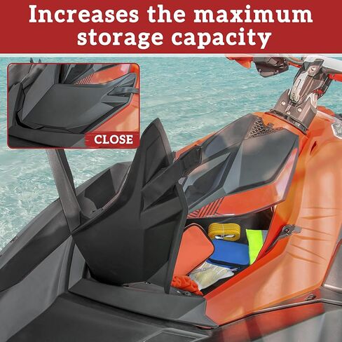 صندوق تخزين أمامي من SAUTVS لـ Spark، صندوق شحن علوي أمامي مع طقم عاكس غطاء لـ Sea-Doo Spark 2014-2022، Sea-Doo Spark TRIXX 2017-2022، استبدال #295100864، 295100504 in Saudi Arabia