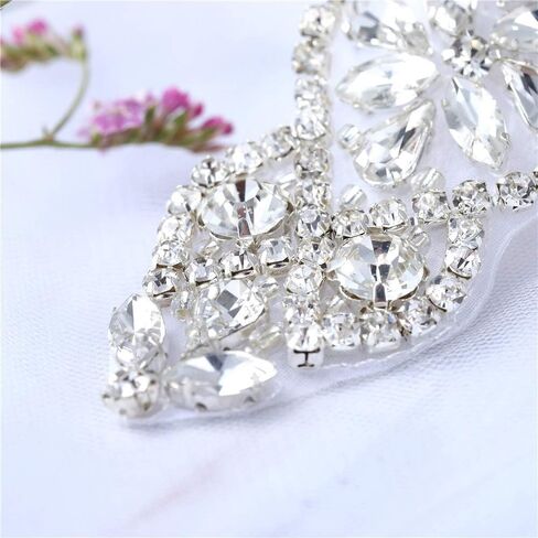 فستان زفاف زفاف وشاح حزام زين للنساء ملابس السهرة والحفلات الراقصة - فضي in Kuwait