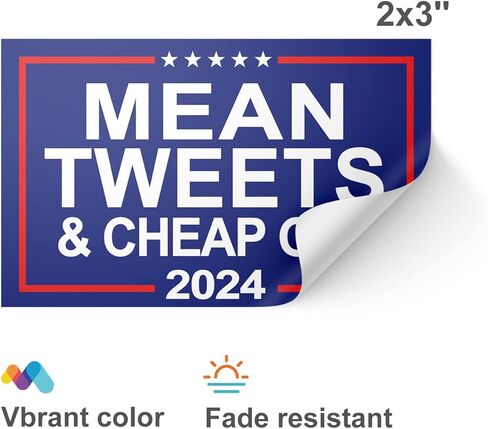 100 جهاز كمبيوتر شخصى يعني تغريدات رخيصة الغاز 2024 ملصق ترامب مضحك ملصق يعني تغريدات 2024 ملصق ترامب ملصقات وشعار حملة شعار محاكاة ساخرة للسيارة الدراجات النارية الخوذ الكمبيوتر المحمول ديكور 2x3 في in Kuwait