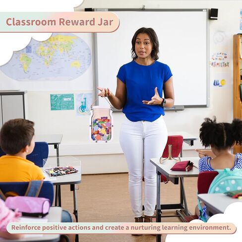 وعاء مكافآت للأطفال مكون من قطعتين، مخطط مكافآت للأطفال الصغار، نظام مكافآت قابل لإعادة الاستخدام للأطفال مع 60 قطعة حلوى و20 قطعة نجوم في كل عبوة، وعاء مكافآت للتدريب المنزلي على السلوك الجيد هدية تحفز على المسؤولية in Kuwait