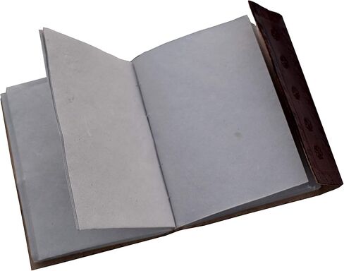 مجلة جلدية يوم الموتى منقوشة يدويًا من الجلد كتاب الظلال دفتر grimoire خمر مذكرات الرعب البني حزام يوميات كراسة الرسم كتاب الشعر السفر هدية للرجال والنساء 7 × 5 بوصة in Kuwait