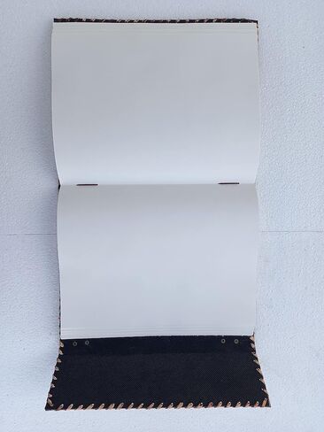 Casadecuero Handmade Extra Large Seven Stone Journal Refillable Notebook Chakra Embossed with Lock Book of Shadows 10 x 13 Inch, Vintage brown, inch 1.2 ( Height Length Width ) in Saudi Arabia