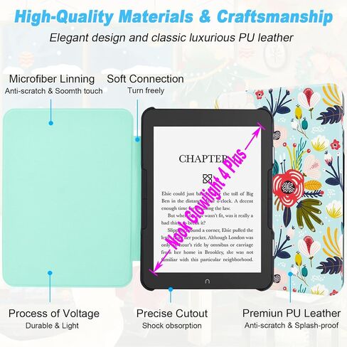 ACdream Case for Nook GlowLight 4 Plus 7.8" 2023 Release, Slim Hardshell Cover for Nook GLowlight 4 Plus with Magnetic Closure, Black in Saudi Arabia