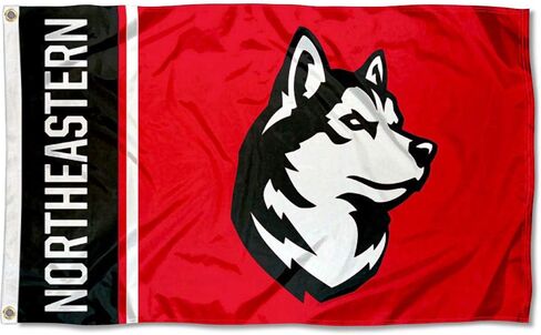 College Flags & Banners Co. Northeastern Huskies Husky Outdoor 3x5 Flag in Saudi Arabia