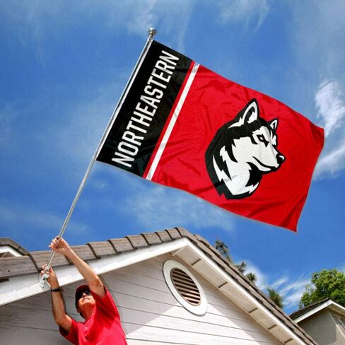 College Flags & Banners Co. Northeastern Huskies Husky Outdoor 3x5 Flag in Saudi Arabia