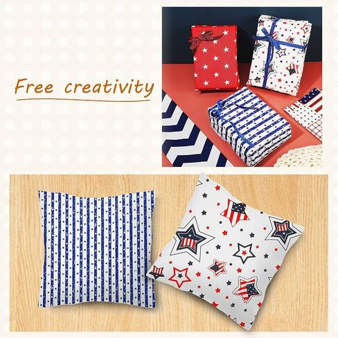 10 Pieces Patriotic Fat Quarters 20 x 16 Inches Stars and Stripes Fabric Independence Day 4th of July American Flag Print Quilting Fabric Bundles for DIY Fabric Jeans Sewing Patchwork Material in Saudi Arabia