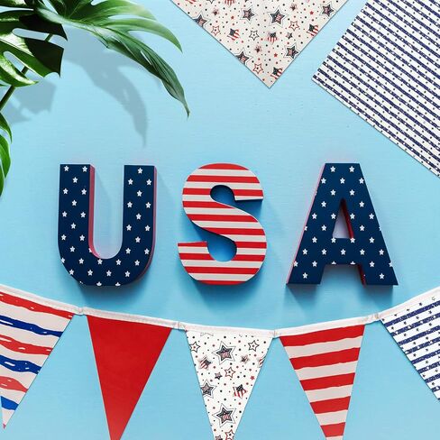 10 Pieces Patriotic Fat Quarters 20 x 16 Inches Stars and Stripes Fabric Independence Day 4th of July American Flag Print Quilting Fabric Bundles for DIY Fabric Jeans Sewing Patchwork Material in Saudi Arabia