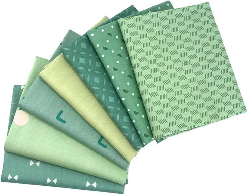 7 Pcs Fat Quarters Fabric Bundles Quilting Fabric Bundle Patchwork for Sewing Quilting and Crafting (Blue) in Kuwait