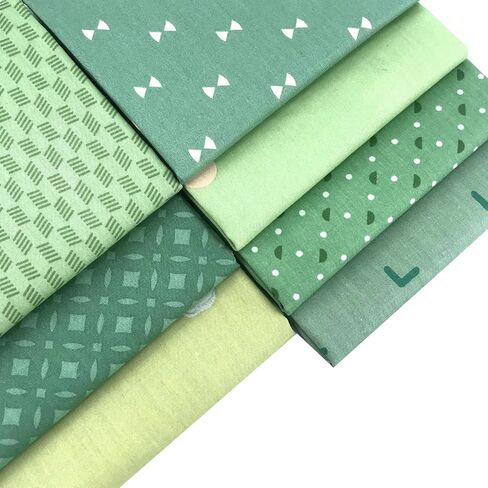 7 Pcs Fat Quarters Fabric Bundles Quilting Fabric Bundle Patchwork for Sewing Quilting and Crafting (Blue) in Kuwait