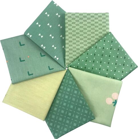 7 Pcs Fat Quarters Fabric Bundles Quilting Fabric Bundle Patchwork for Sewing Quilting and Crafting (Blue) in Kuwait