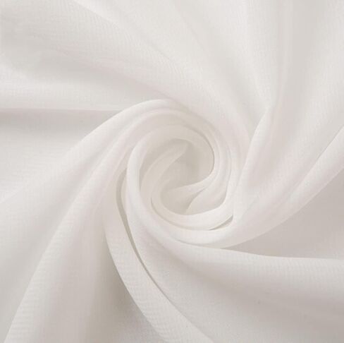 58" Solid Color Chiffon Fabric Rustic Sheer Bridal Wedding Party Decorations Backdrop, Blush, 5 Yards in Saudi Arabia
