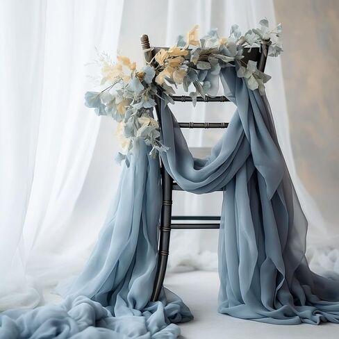 58" Solid Color Chiffon Fabric Rustic Sheer Bridal Wedding Party Decorations Backdrop, Blush, 5 Yards in Saudi Arabia