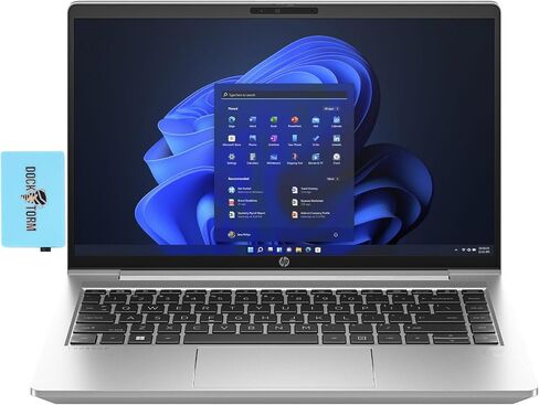 كمبيوتر محمول HP ProBook 440 G10 للأعمال بشاشة 14.0 بوصة FHD WVA (10-Core Intel i5-1335U، ذاكرة وصول عشوائي 16 جيجابايت، 256 جيجابايت PCIe SSD، لوحة مفاتيح بإضاءة خلفية، WiFi 6E، بلوتوث 5.3، كاميرا ويب، Win 10 Pro) مع موسع منفذ USB DKZ in Saudi Arabia