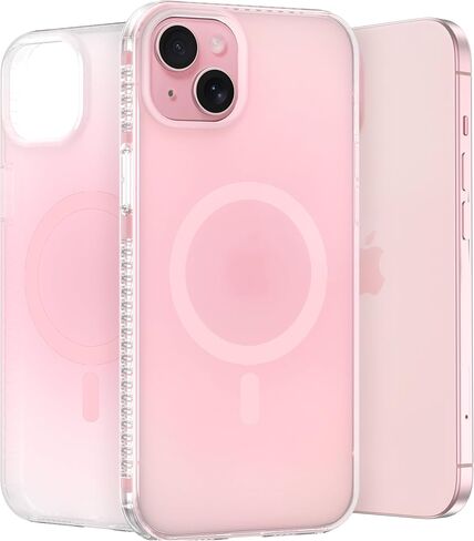 LONLI Hue - حافظة iPhone 15 Plus [متوافقة مع Magsafe] - قزحي الألوان ثلاثي الأبعاد - [قطرة إضافية بطول 10 أقدام] [4 زوايا مبطنة بوسادة هوائية] - لطيفة وفريدة من نوعها وجمالية (2023) in Kuwait