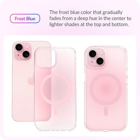 LONLI Hue - حافظة iPhone 15 Plus [متوافقة مع Magsafe] - قزحي الألوان ثلاثي الأبعاد - [قطرة إضافية بطول 10 أقدام] [4 زوايا مبطنة بوسادة هوائية] - لطيفة وفريدة من نوعها وجمالية (2023) in Kuwait