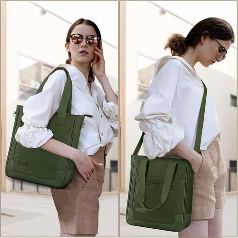 ETRONIK Tote Bag for Women, Crossbody Shoulder Bags with Compartments Fit 13.3 inch, Handbag with Zipper in Saudi Arabia