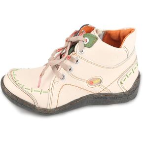 Women's Lace-Up and Side Zipper Ankle Boots Hand Stitching Upper Women's Boots