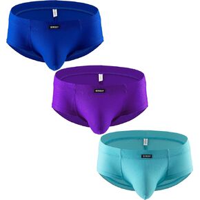 IKINGSKY Men's Seamless Front Pouch Briefs Sexy Cheeky Underwear for Men in Kuwait