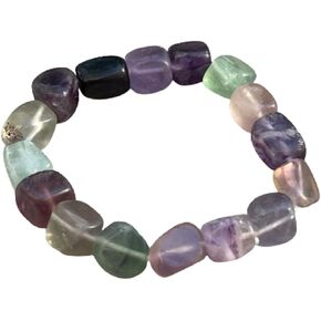 Grade A ++ Crystal Nugget Bracelet, Wholesale Genuine Tumbled Gemstone Bracelet, Healing Crystal Bracelet, Gift for Men & Women