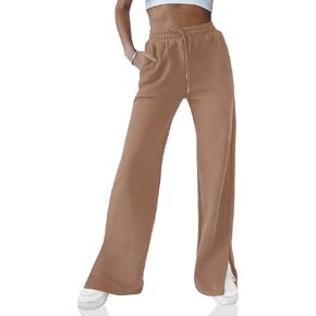 SySea Women's Wide Leg Sweatpants High Waisted Split Flare Leg Workout Pants with Pockets
