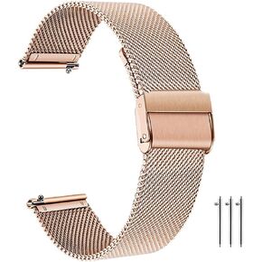 JBR Straight Universal Stainless Steel Mesh Milan Watch Band Quick Release Adjustable Duty End Bracelet Watch Strap14/16/18/20/22/24mm in Kuwait
