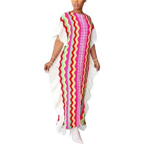 Molisry Women Sleeveless Sweater Maxi Dress for Fall 2023 Color Block High Split Ruffle Hem Prom Dress