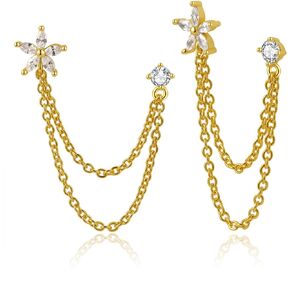 Chain Earrings for Women Gold Chain Earrings Handpicked 14k gold stud earrings Jewelry Gifts